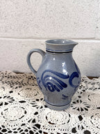 Vintage M&R German Salt-Glazed Pitcher