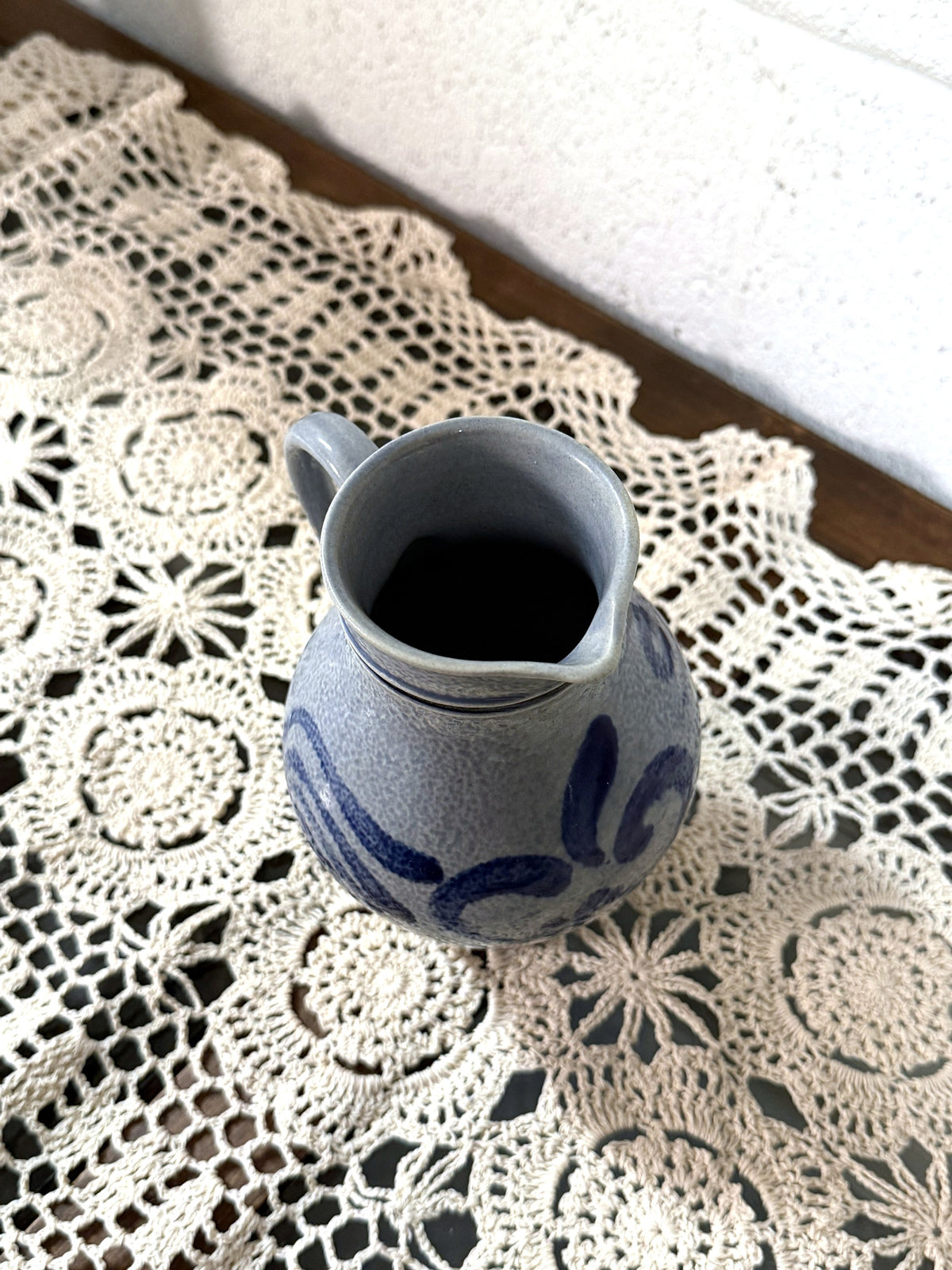 Vintage M&R German Salt-Glazed Pitcher