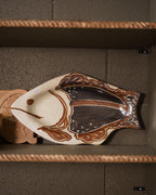 Vintage Signed Studio Pottery Fish Platter