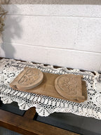 Vintage Carved Wood Book Holder