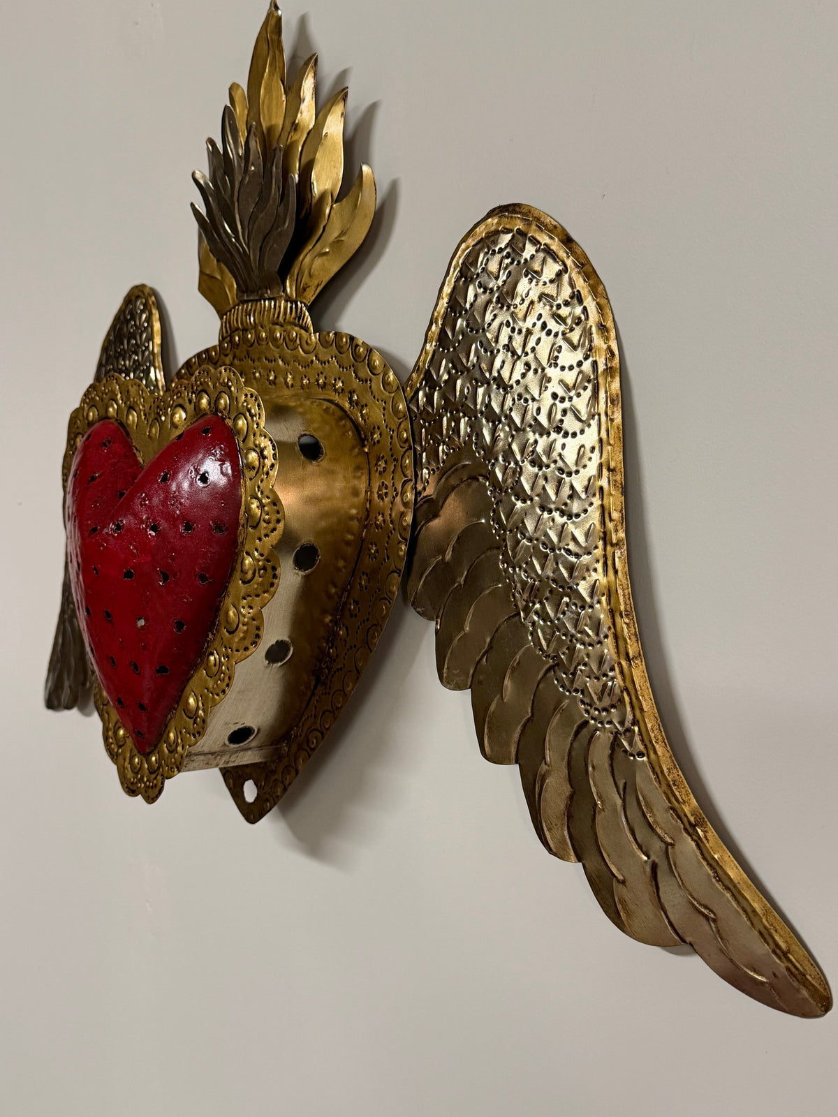 Wall Lamp Corazon Celina Red, side view