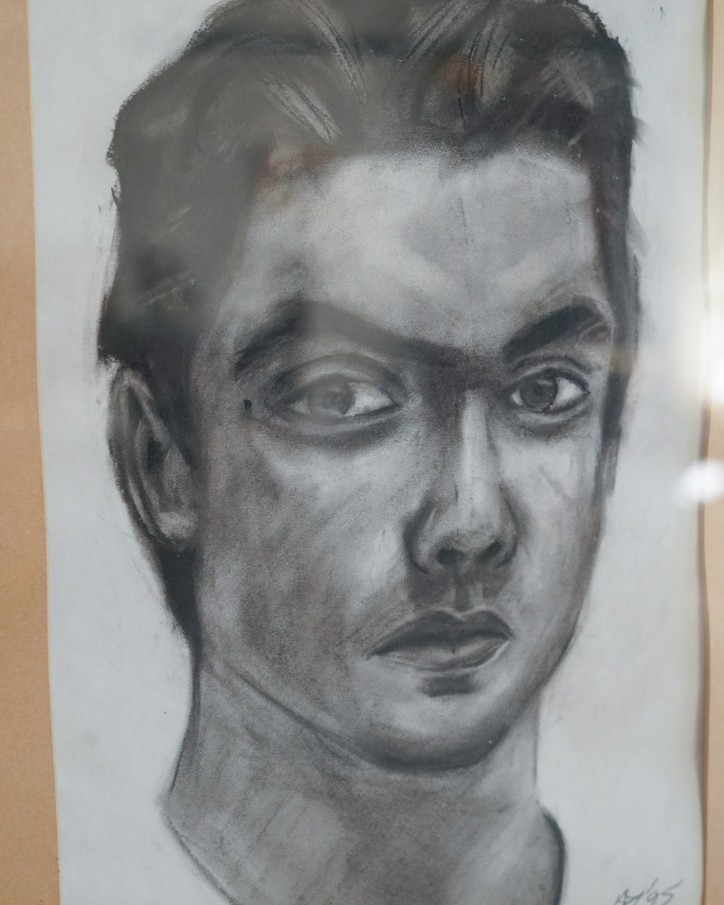 Charcoal Portrait Sketch — A.T. '95