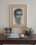 Charcoal Portrait Sketch — A.T. '95