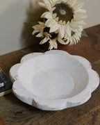 Rustic large White Bowl