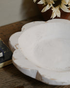 Rustic large White Bowl
