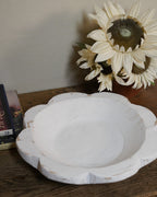 Rustic large White Bowl