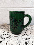 Vintage Hungarian Green Pottery Mug