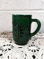 Vintage Hungarian Green Pottery Mug