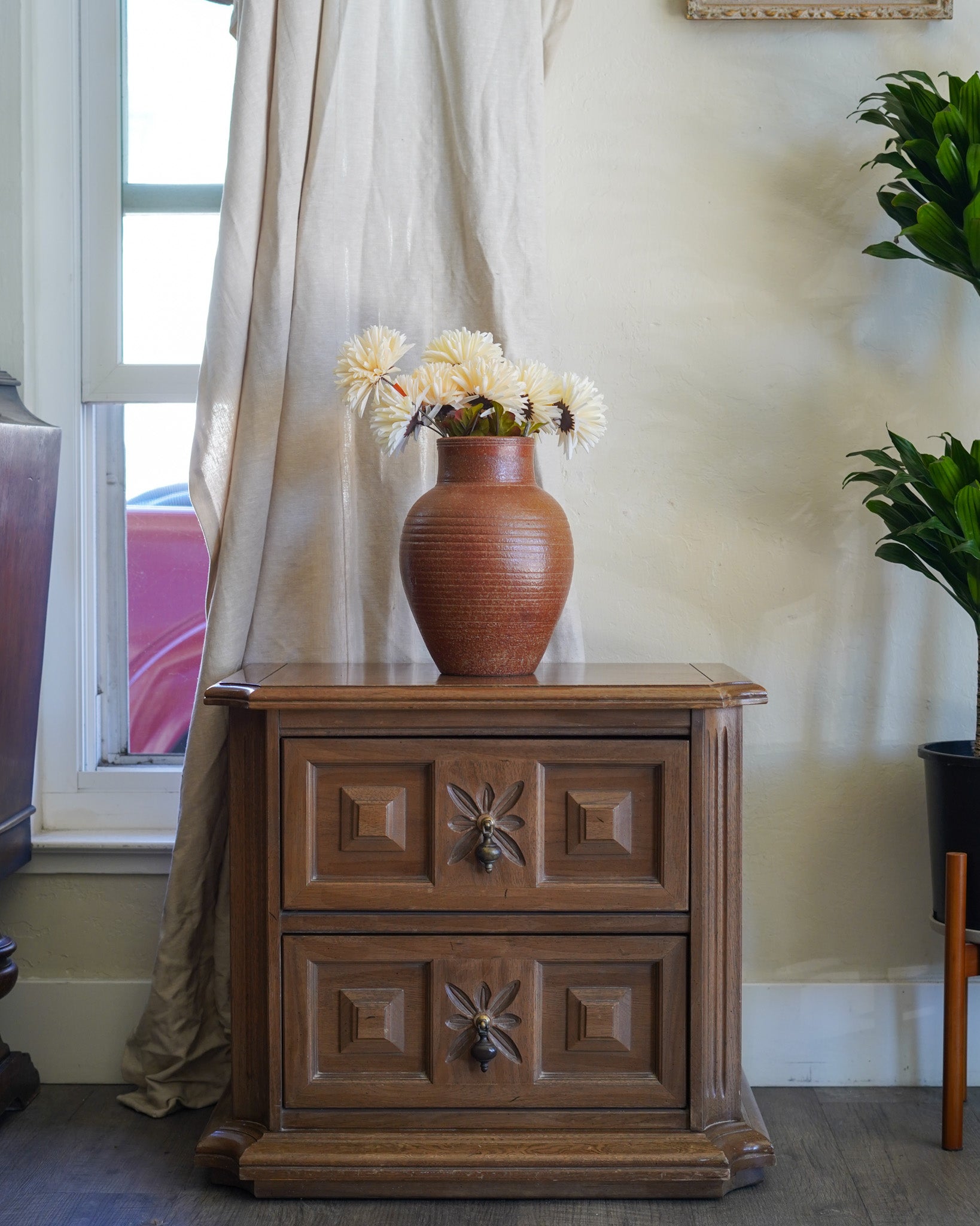 Vintage Spanish/Mediterranean Style Dresser with Matching Nightstands (Set)