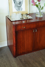 Vintage Mahogany Bar Cart & Bar Stand — Saginaw Furniture Shops