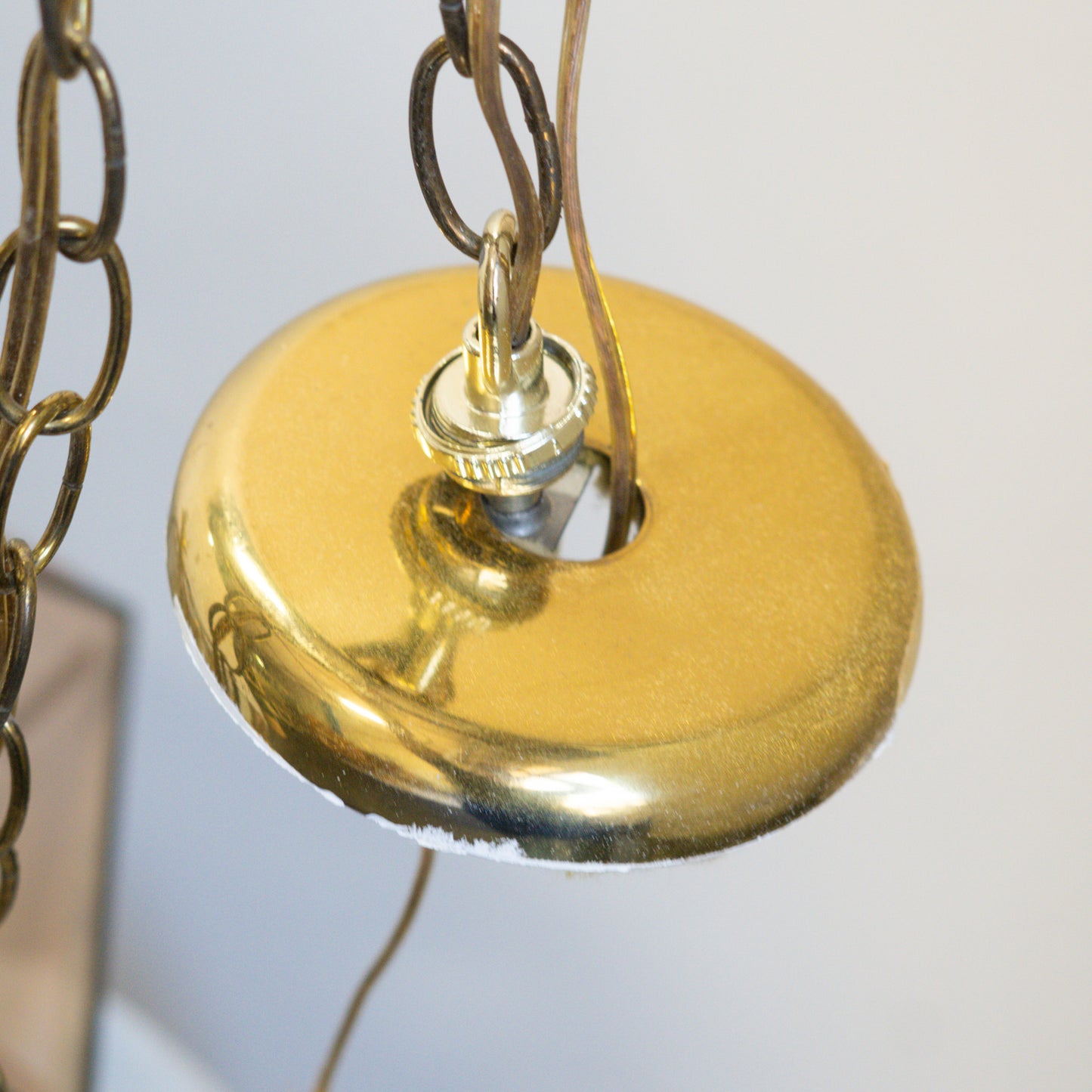Vintage Beveled Glass Chandelier