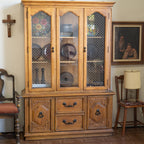 Vintage Spanish Colonial Hutch | Rustic Cabinet with Shelving & Drawers