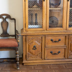 Vintage Spanish Colonial Hutch | Rustic Cabinet with Shelving & Drawers