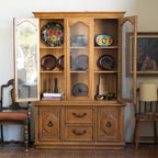 Vintage Spanish Colonial Hutch | Rustic Cabinet with Shelving & Drawers