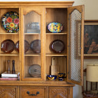 Vintage Spanish Colonial Hutch | Rustic Cabinet with Shelving & Drawers