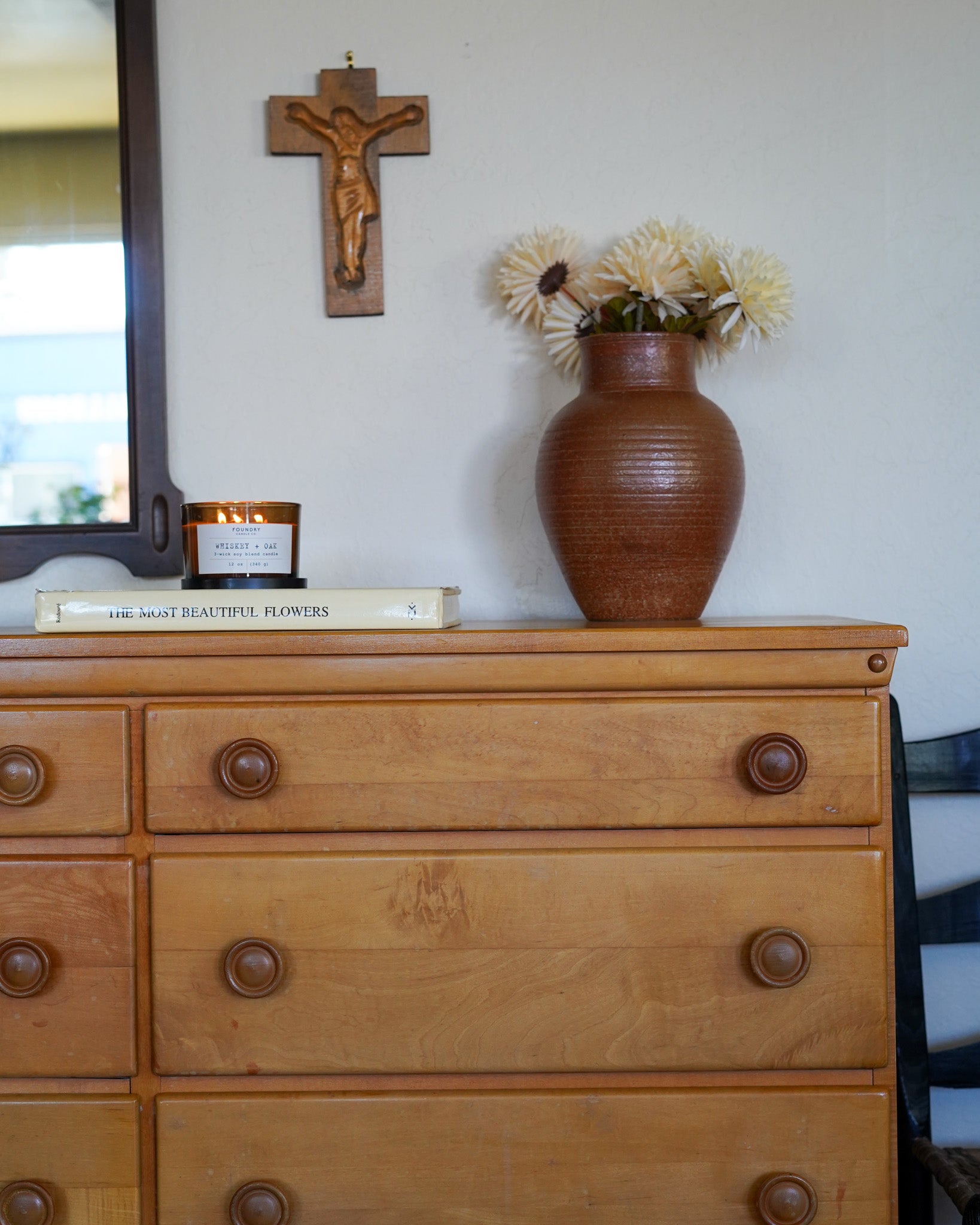 Vintage Solid Maple Dresser