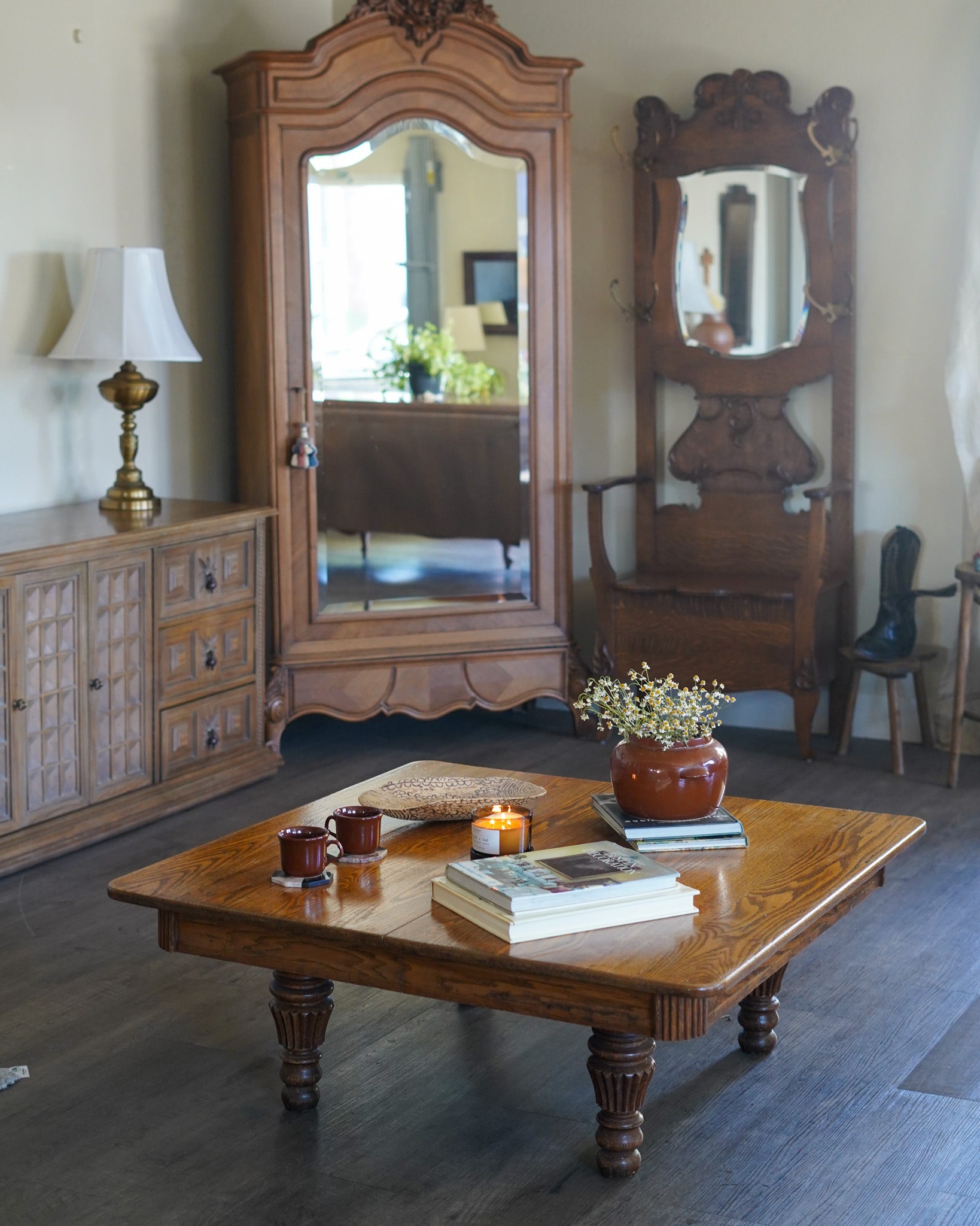 Vintage Oak Coffee Table