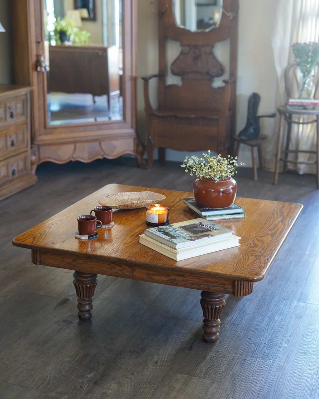 Vintage Oak Coffee Table