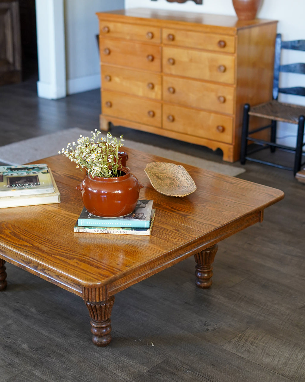 Vintage Oak Coffee Table