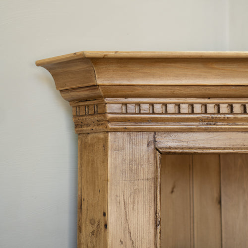 Vintage Pine Corner Shelf | Cabinet | c.1930 | Dentil Molding | Appraiser Verified | $480