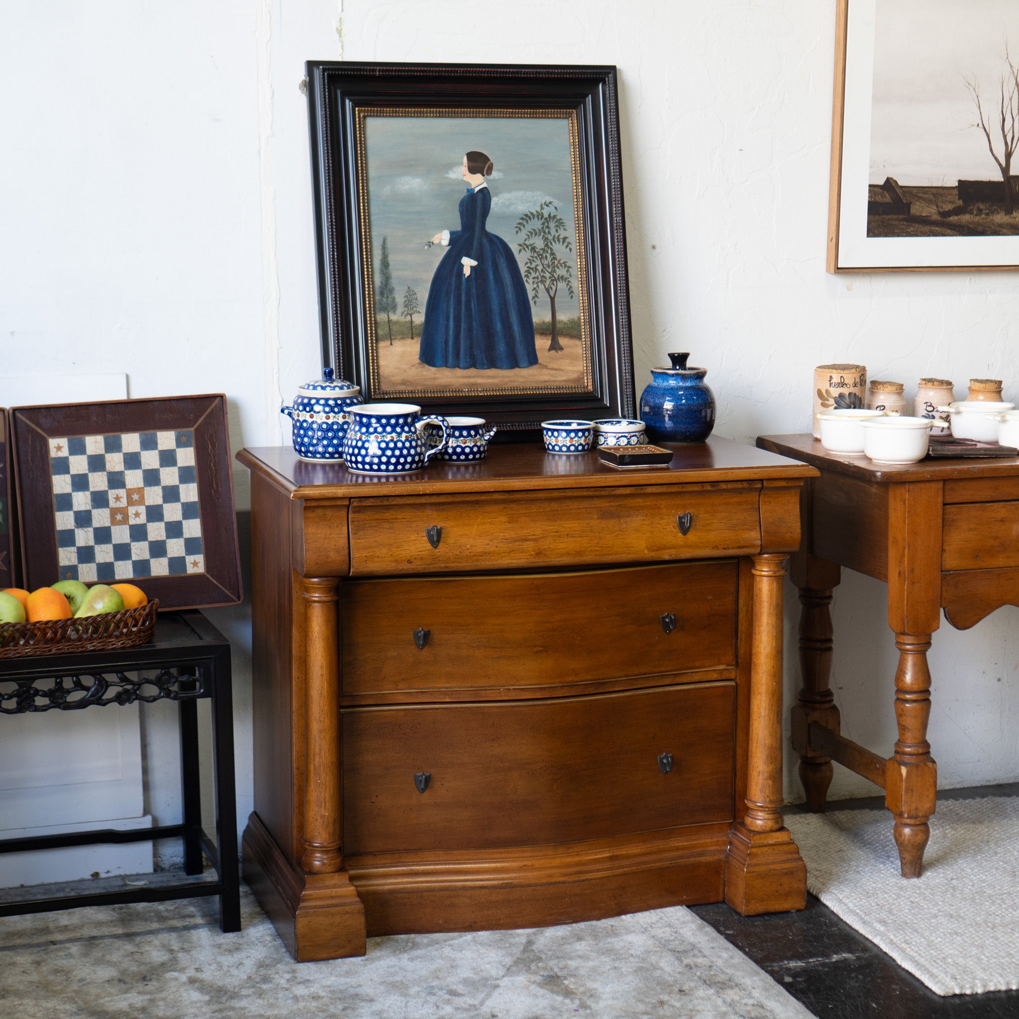 Vintage-Style 3-Drawer Nightstand Large Nightstand Small Dresser San Jose –  Casa Sencilla