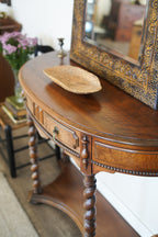 Vintage Spindle-Leg Console Stand