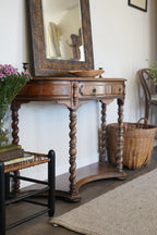 Vintage Spindle-Leg Console Stand