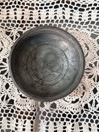 Vintage Jerusalem Hand-Engraved Bowl, top view